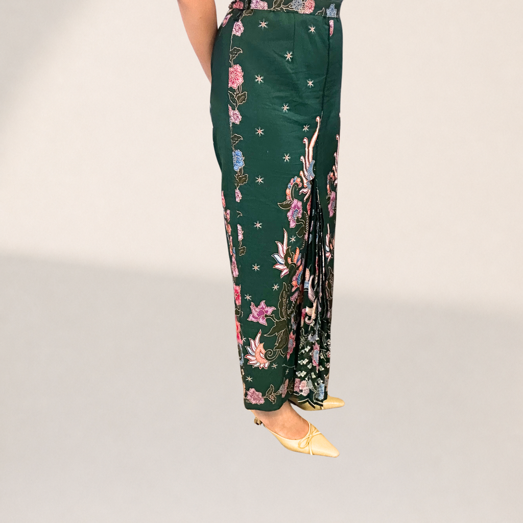 BATIK PRINTING SKIRT- EMERALD