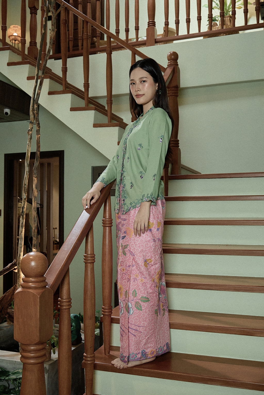 BATIK  SKIRT CAP HALUS IN PINK