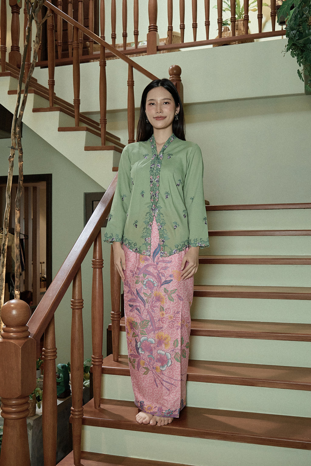 BATIK  SKIRT CAP HALUS IN PINK