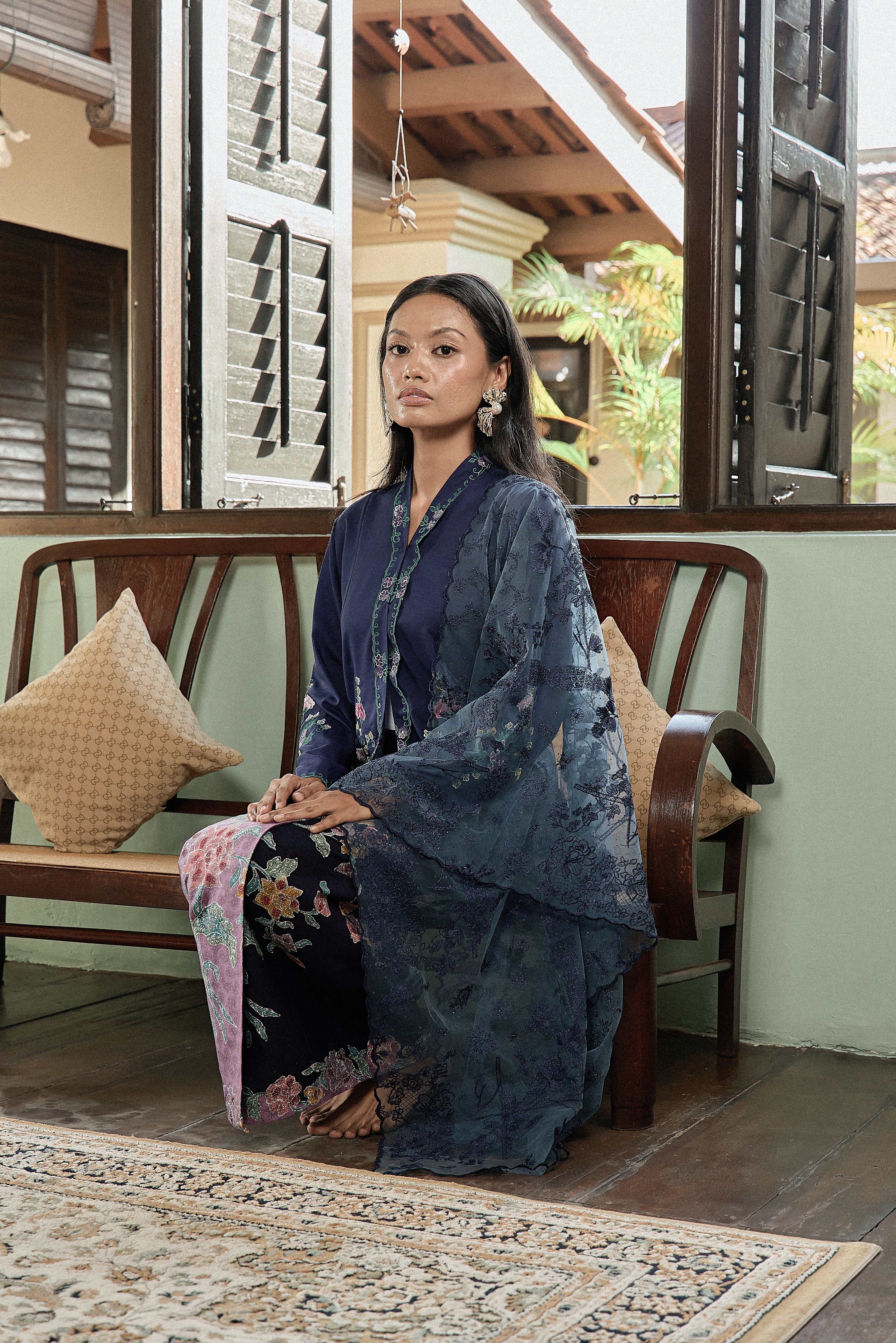 SELENDANG MAK INANG IN MIDNIGHT BLUE